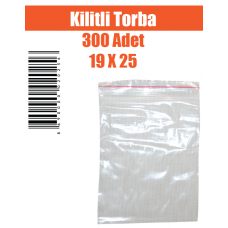 Kilitli Torba 300 Adet 19 X 25