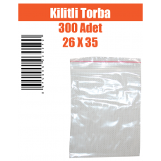 Kilitli Torba 300 Adet 26 X 35