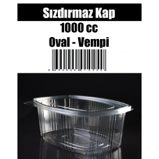 Sızdırmaz Kap 1000 cc Oval - Vepmi