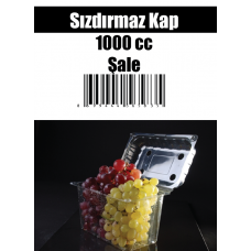 Sızdırmaz Kap 1000 cc Şale