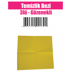 Temizlik Bezi 3 lü - Gözenekli