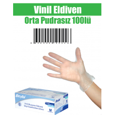 Vinli Eldiven Orta Pudrasız 100 lü