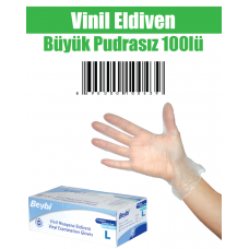 Vinli Eldiven Büyük Pudrasız 100 lü