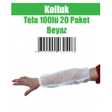 Kolluk tela 100 lü 20 Paket Beyaz