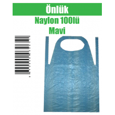 Önlük Naylon 100 lü Mavi